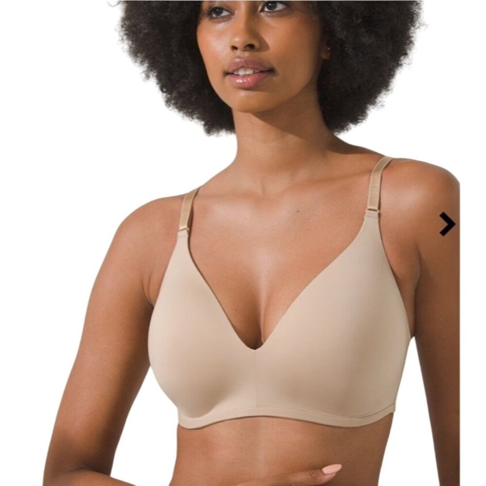 Soma Sz38DD Nude Vanishing 360 Wireless Bra in Warm Amber